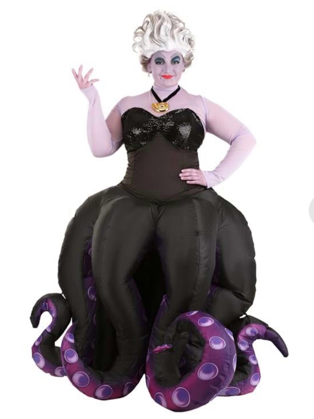 Ursula Inflatable Costume - Black & Purple